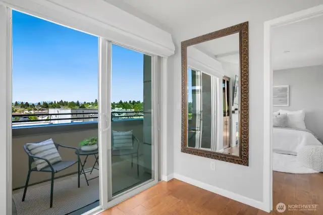 Westerly deck off living room