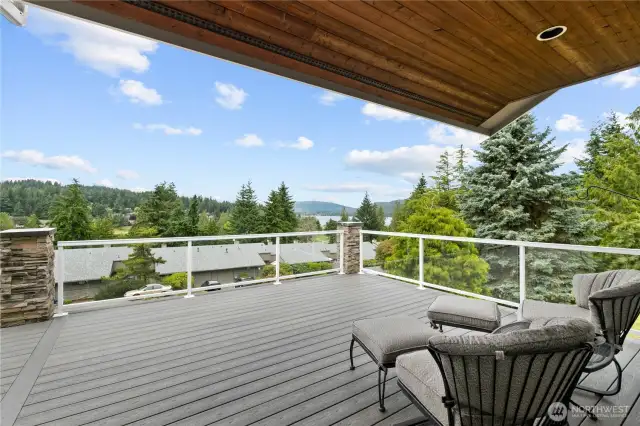 Partially covered view deck - newer composite