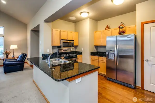 The community center also has a full kitchen for those large dinners!