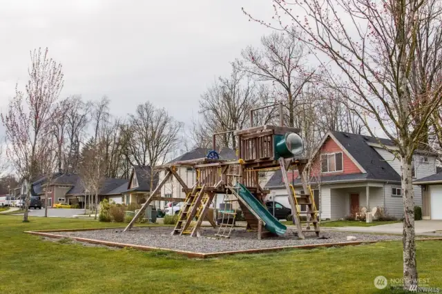 There is a playground in the Malloy Village that the children love, as well as an apple orchard. It is a great place to walk, too!