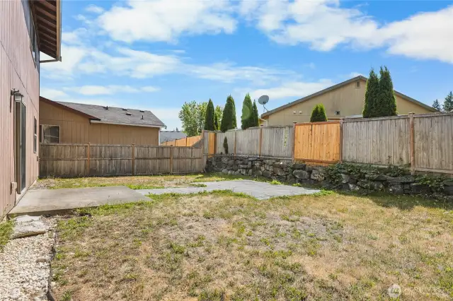 Spacious Backyard