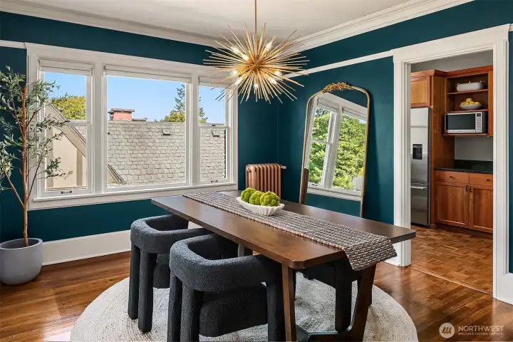 Big bright windows throughout and freshly painted.