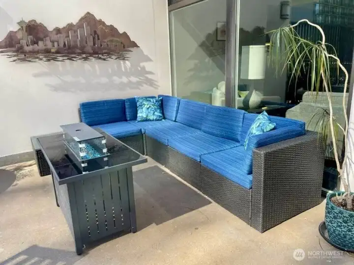 New patio furniture makes the outdoor spaces so inviting.