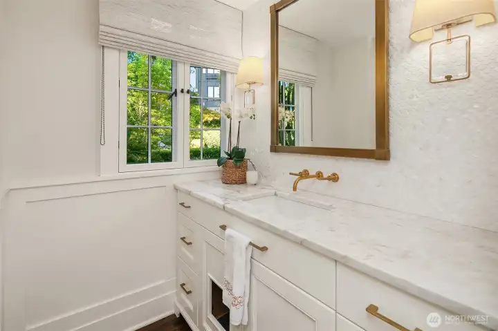 Main floor powder room