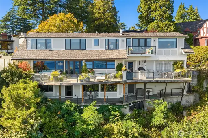 Drone view from Lake Washington side.