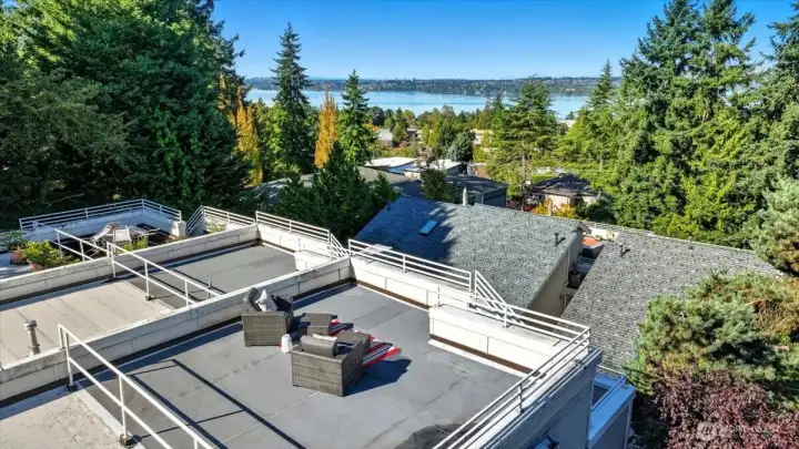 Take in the stunning views from your private rooftop deck