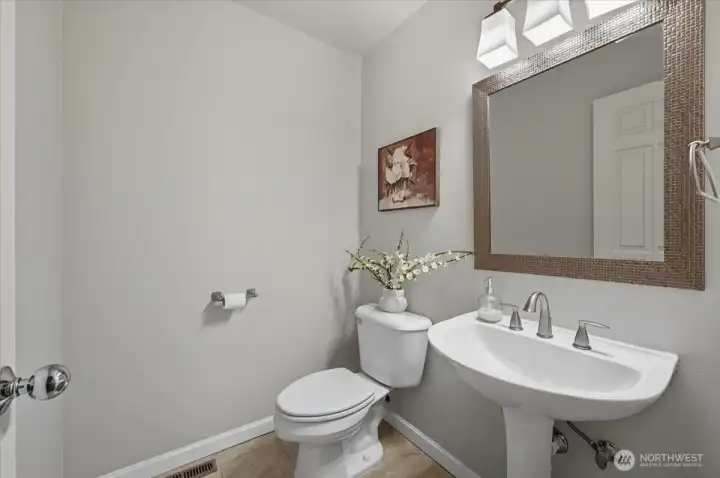 Main level half bath