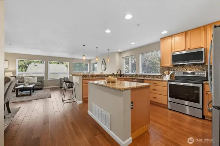 Kitchen and Living Space