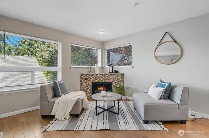 Corner windows for natural light and ambiance