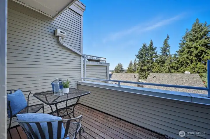 Private deck immediately off Primary bedroom