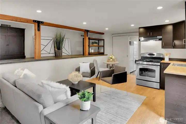 The lower level includes a fully equipped ADU (Accessory Dwelling Unit) with a separate entrance—ideal for guests, extended family, or rental income. Whether you envision a mother-in-law suite, nanny quarters, or a private home office, this space offers endless possibilities
