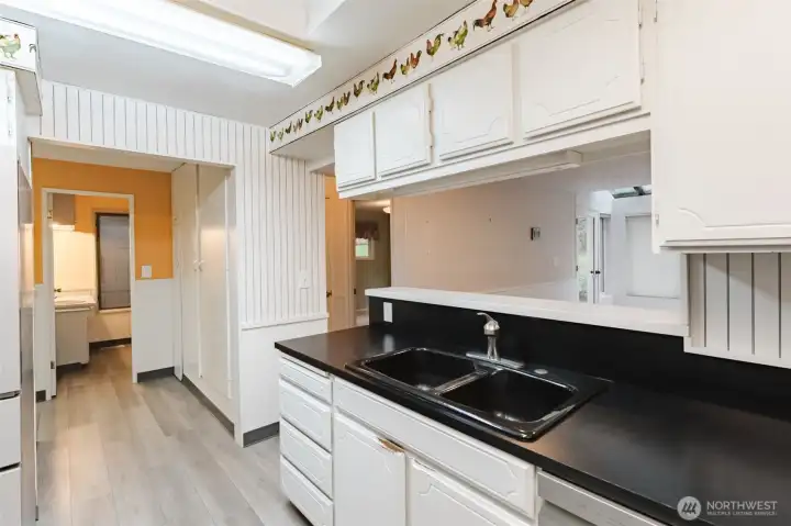 Full Bath off Kitchen