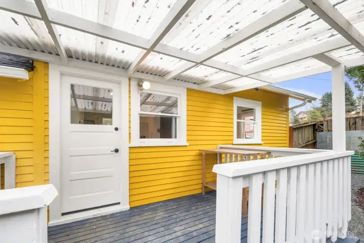 Deck off the kitchen