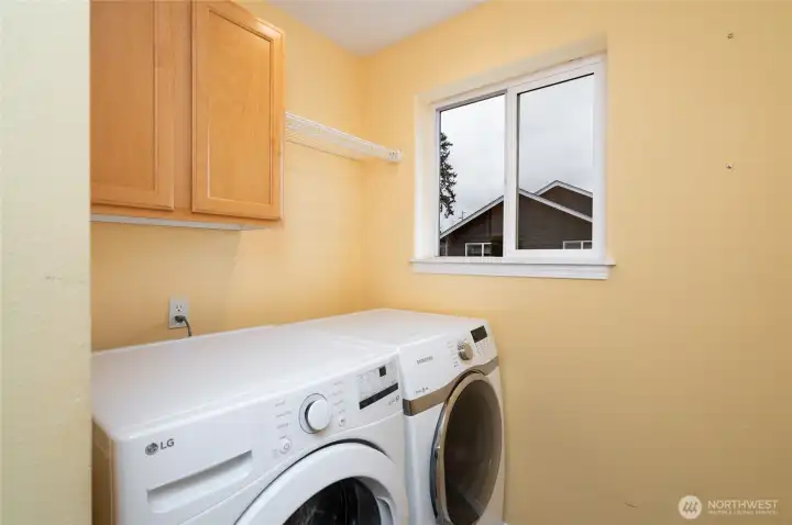 Laundry room on the main floor