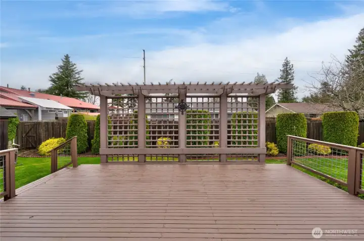 View of the backdeck located off the family room