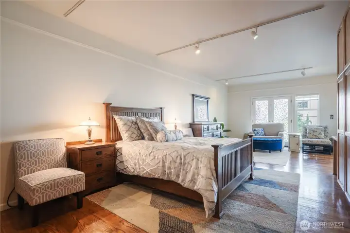 Master suite is very spacious.