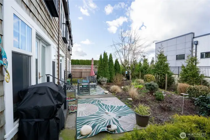 Outdoor patio for outdoor entertaining.