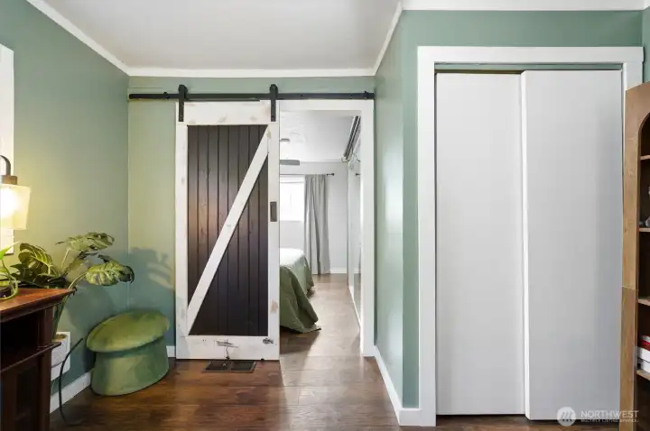 Main bedroom from dining room