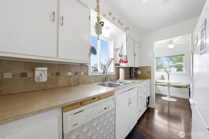 Kitchen from staircase