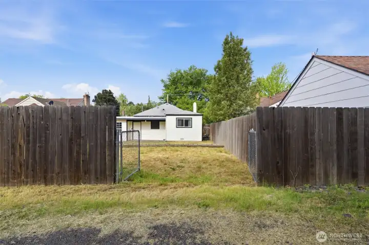 Alley to backyard