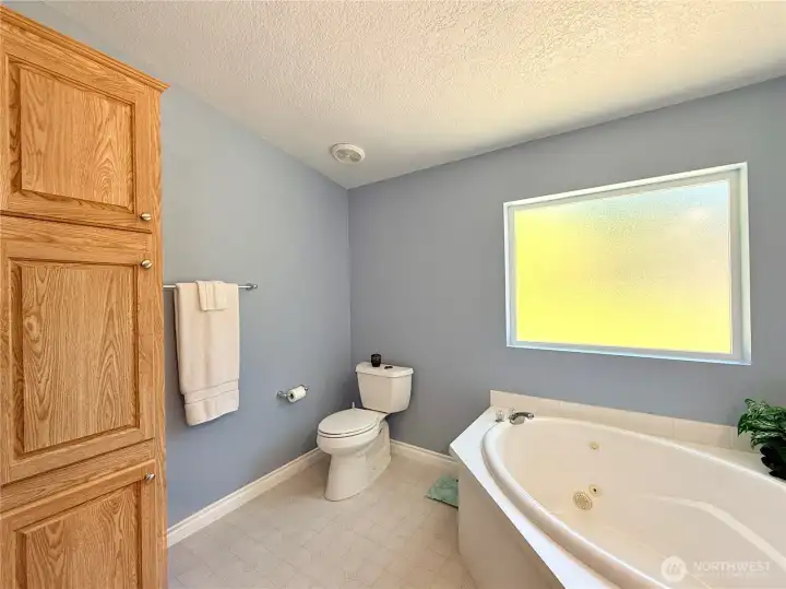 Another view of the primary bathroom.