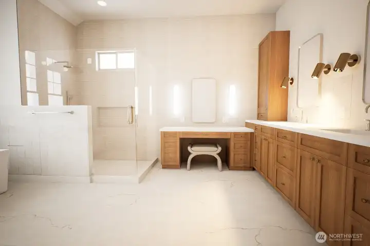 Professional Design rendering of planned primary bath.