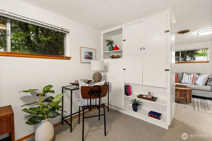1st lower level bedroom storage