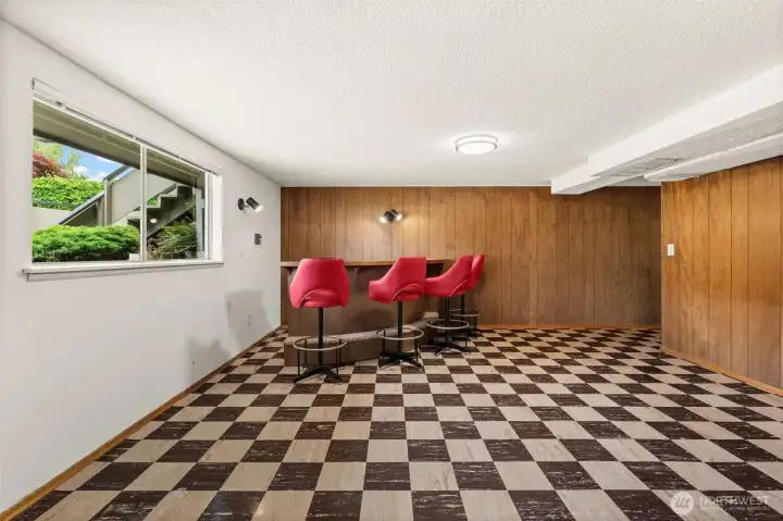 Lowest level rec room