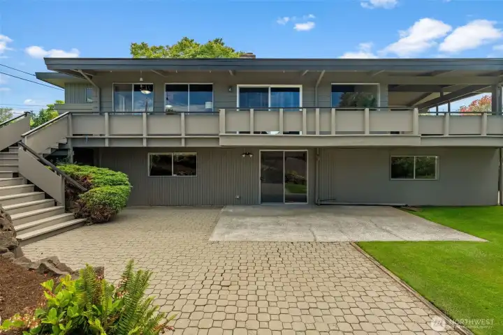 Exterior back with patio