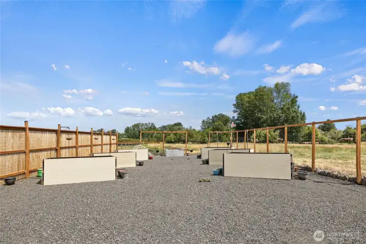 Garden is 40x80 with 6 raised beds