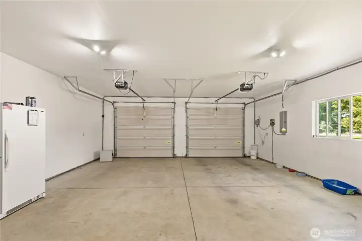 2 car garage on the home