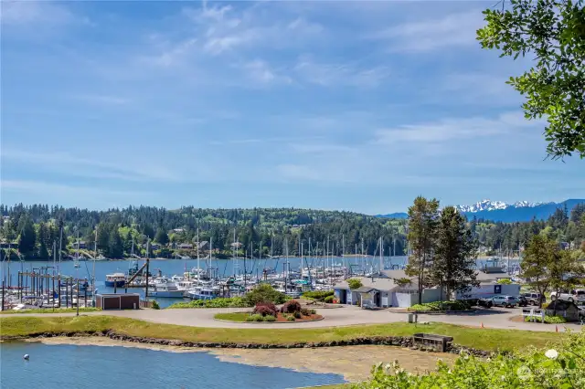 Port Ludlow Marina and market with restrooms. This is a lovely place to walk, boat, or just hang out. All the shown amenities in photos are within walking distance of the lot. Note the view of the Olympics!