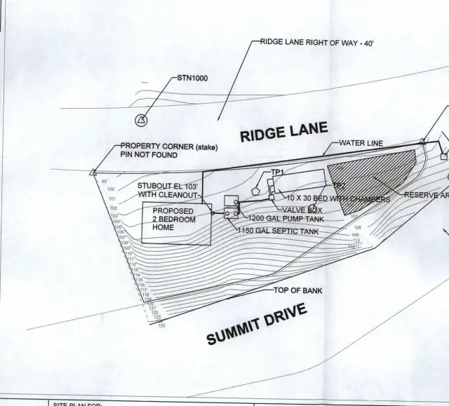 Previously approved site plan sketch