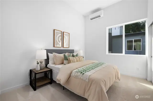 A cozy bedroom with soft natural light, perfect for a peaceful retreat.