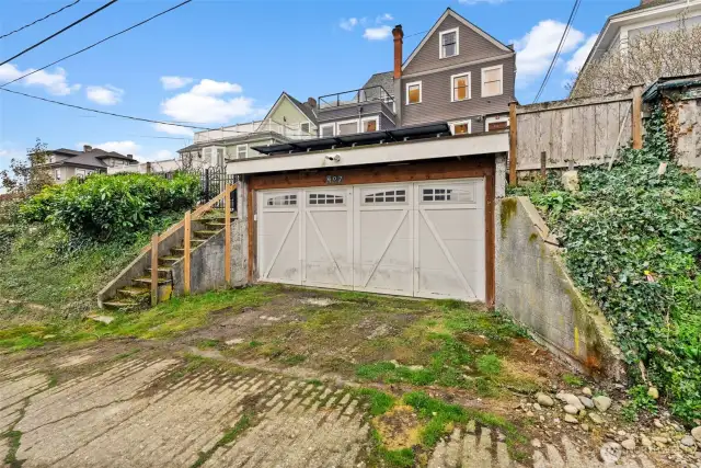 Garage with Electric Charger