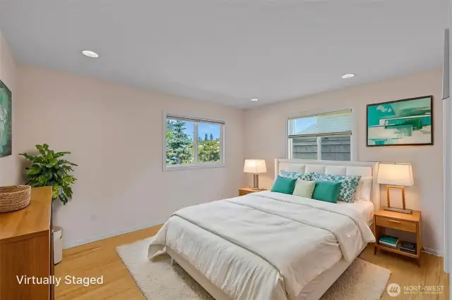 Virtually staged 3rd bedroom