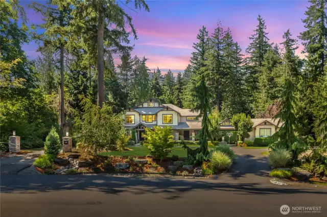 Lush, landscaped 2-acre property offering privacy and serenity. Prestigious Meadowood Estates enclave.