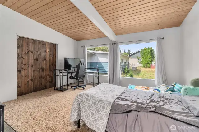 Big windows in this beautiful room
