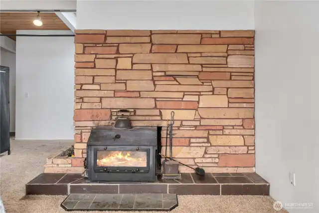 Plus a wood stove to keep you warm all winter