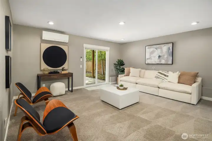 Lower level family room