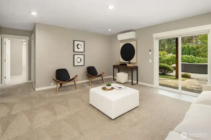 Lower level family room
