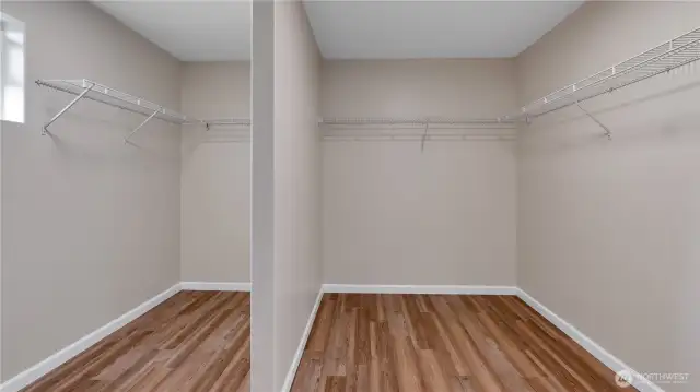 Master Bedroom Walk-In Closets