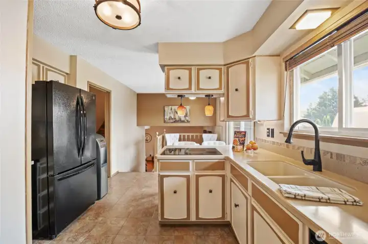 Kitchen with updated appliances
