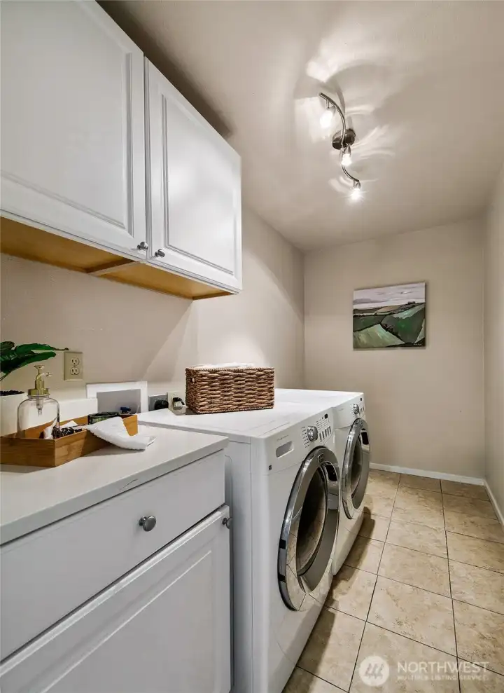 Laundry room main floor.  *Photo is from when the condo was staged.