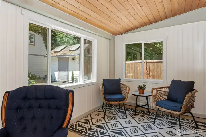 Sun room, possible community gather room