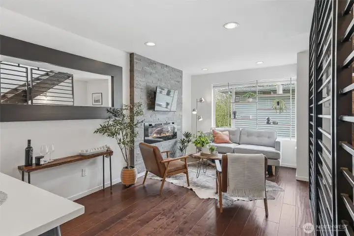 Positioned up above the street and in back of other units, you won't believe how incredibly quiet and private this home is!