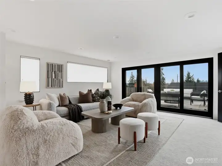 Access to rooftop deck