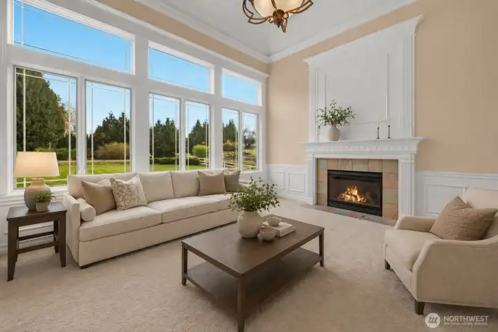 Living Room 1 - Virtually staged to show potential layout and use of space