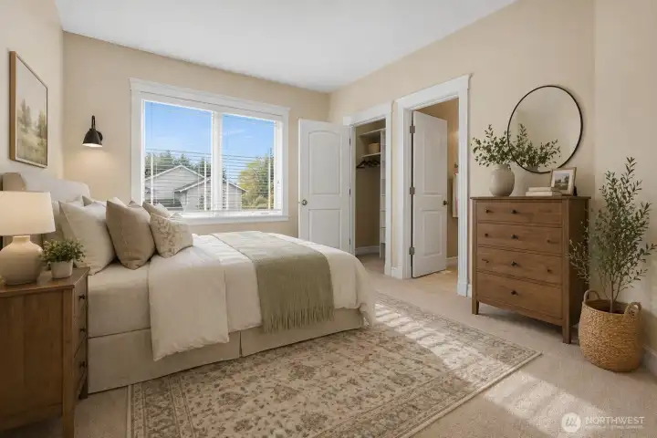 Guest Room - Virtually staged to show potential layout and use of space