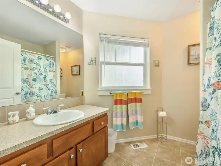 Full bathroom downstairs.
